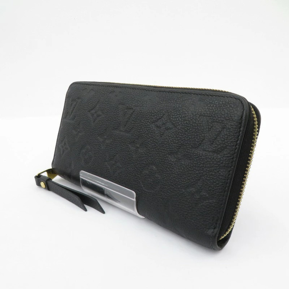 LOUIS VUITTON Zippy Wallet Long Monogram Empreinte Black